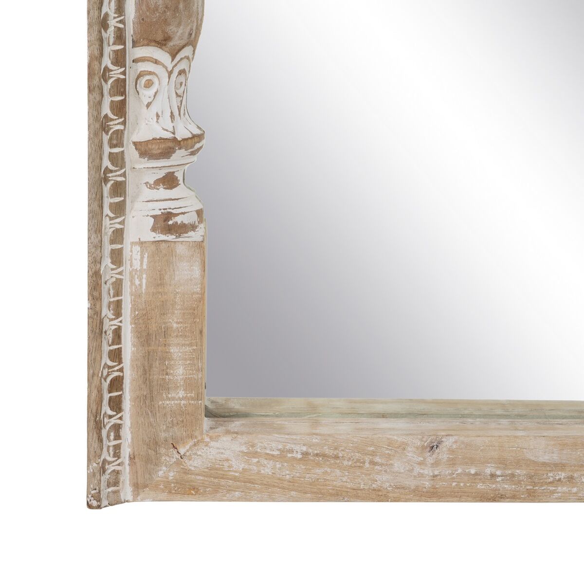 Dressing Mirror White Natural Vertical 76 x 7 x 176,5 cm